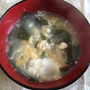 卵と豆腐としめじの中華スープ(*^^*)★